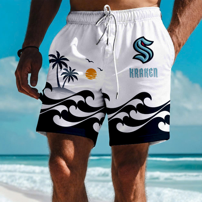 LIMITED EDITION - NEW CUSTOMIZED NHL20 STK SEATTLE KRAKEN SHORT PANTS