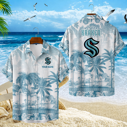 LIMITED EDITION - NEW CUSTOMIZED NHL20 STK SEATTLE KRAKEN UNISEX HAWAIIAN SHIRT