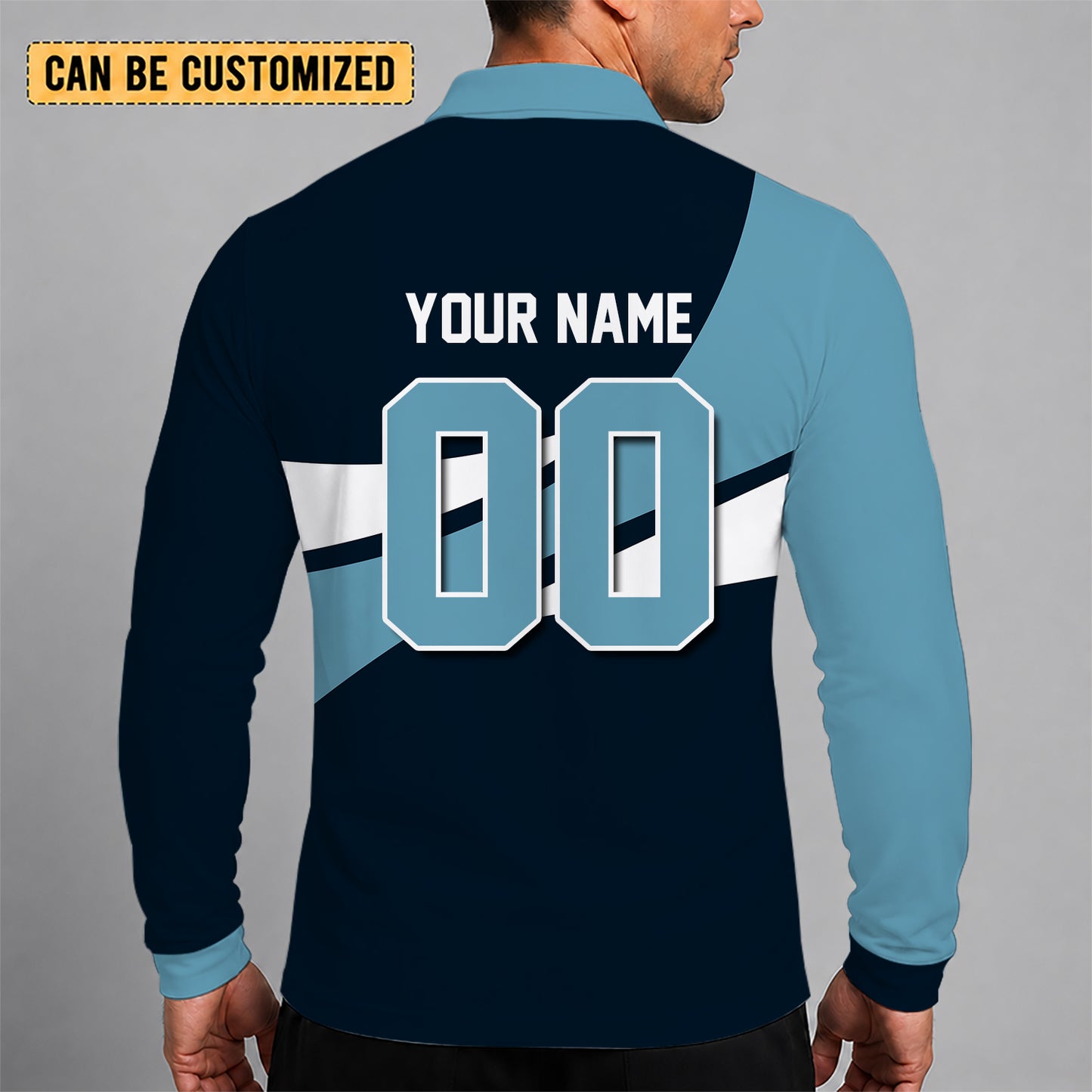 [SUPER SALE] NEW CUSTOMIZED NHL20 STK SEATTLE KRAKEN MEN LONG SLEEVE POLO