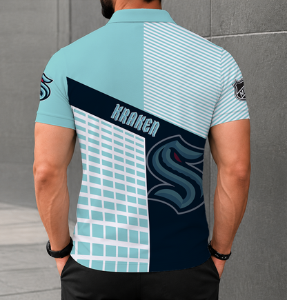 VIRAL EDITION - NEW CUSTOMIZED NHL20 STK SEATTLE KRAKEN POLO SHIRT