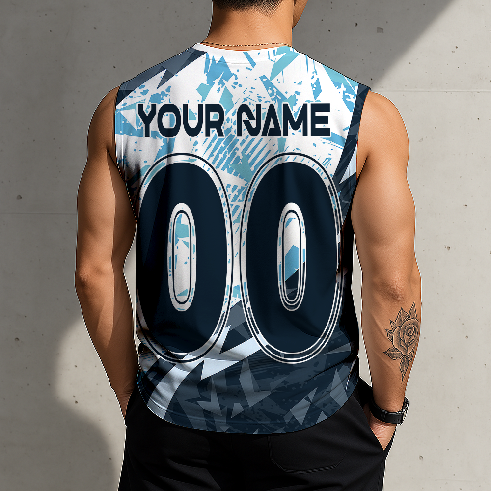 LIMITED EDITION - NEW CUSTOMIZED NHL20 STK SEATTLE KRAKEN TANK TOP & GYM SHIRT