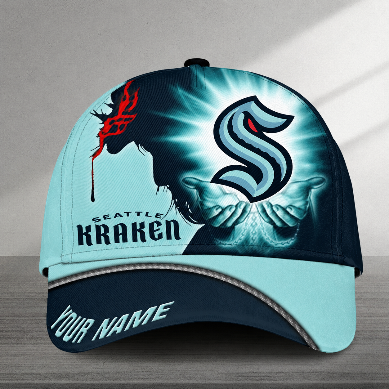 LIMITED EDITION - NEW CUSTOMIZED NHL20 STK SEATTLE KRAKEN CLASSIC CAP