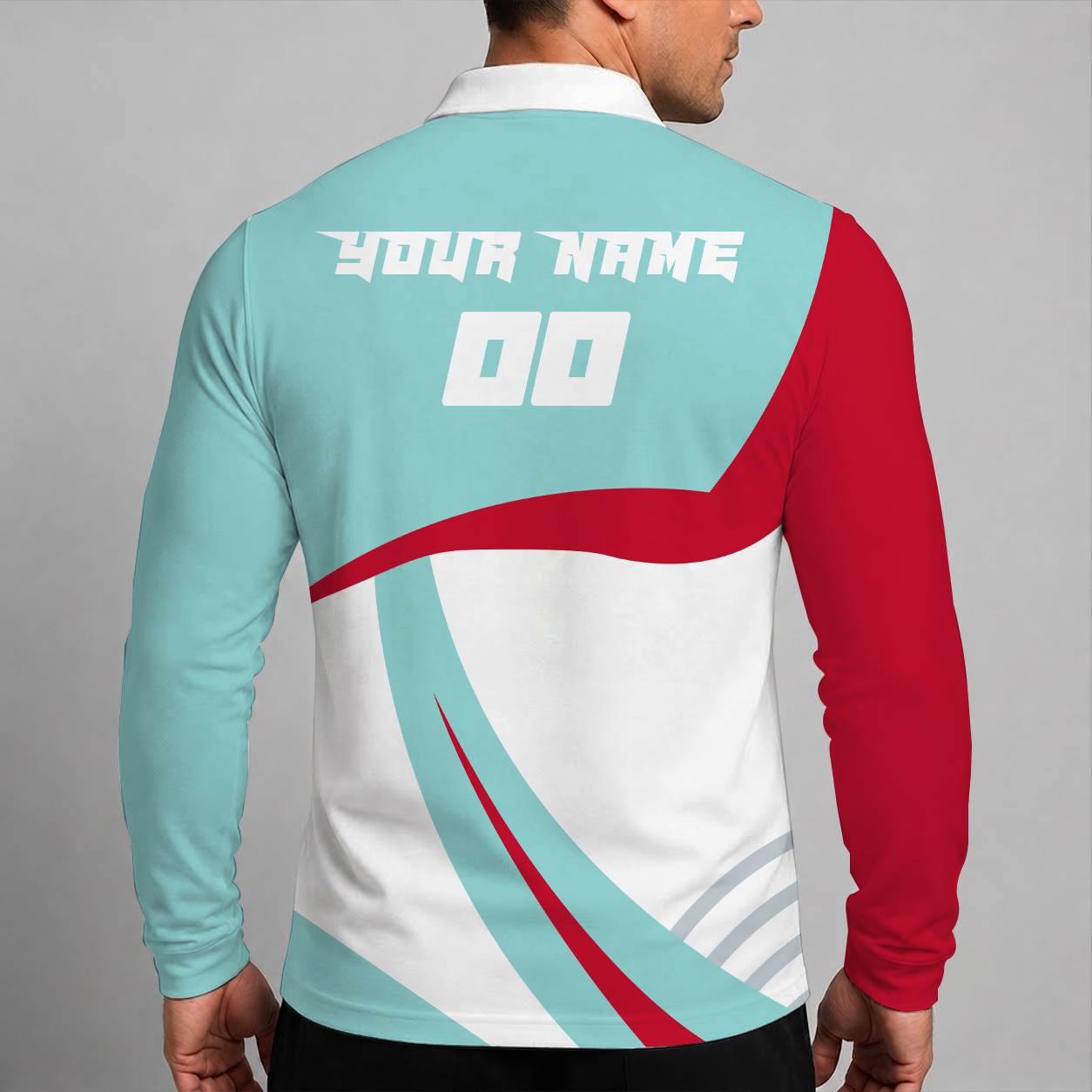 [SUPER SALE] NEW CUSTOMIZED NHL20 STK SEATTLE KRAKEN MEN LONG SLEEVE POLO