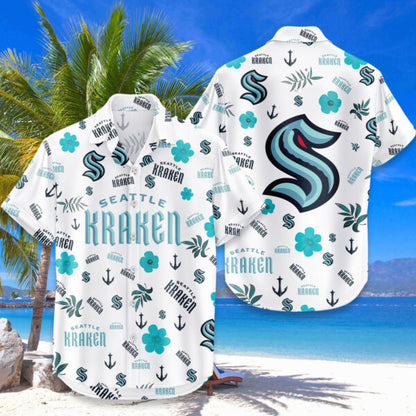 [SUPER SALE ]  NEW CUSTOMIZED NHL20 STK SEATTLE KRAKEN UNISEX HAWAIIAN SHIRT