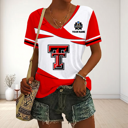 LIMITED DROP - NEW CUSTOMIZED | NCAA CWS20 TRR TR RAIDER V-NECK FEMALE SHIRT