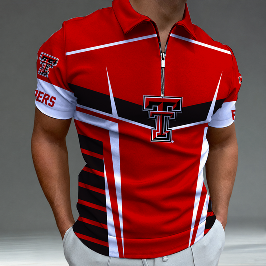 [FAN FAVORITE] NEW CUSTOMIZED NCAA CWS20 TRR TEXAS TECH RED RAIDERS POLO SHIRT
