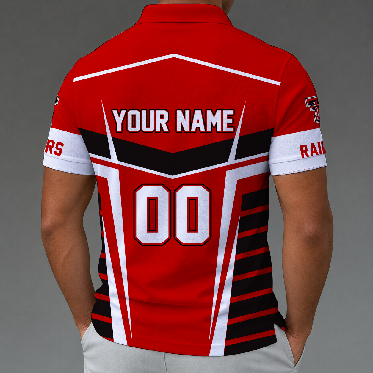 [FAN FAVORITE] NEW CUSTOMIZED NCAA CWS20 TRR TEXAS TECH RED RAIDERS POLO SHIRT