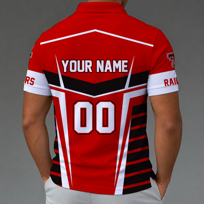 [FAN FAVORITE] NEW CUSTOMIZED NCAA CWS20 TRR TEXAS TECH RED RAIDERS POLO SHIRT