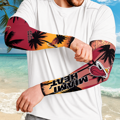[HOT DEAL] NEW CUSTOMIZED NBA20 MHE MIAMI HEAT SUN ARM SLEEVES