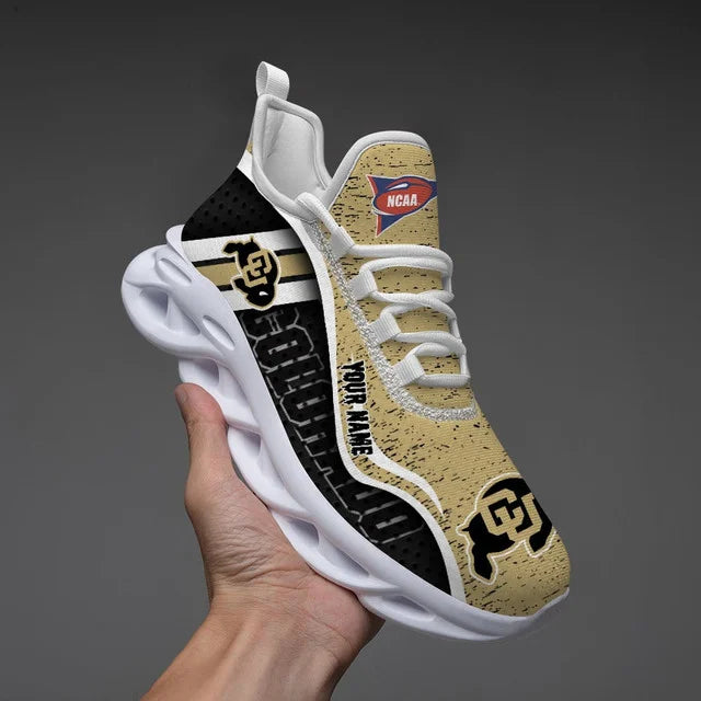 EXCLUSIVE EDITION - NEW CUSTOMIZED NCAA FBS20 CRB COLORADO BUFFALOES CLUNKY SNEAKERS