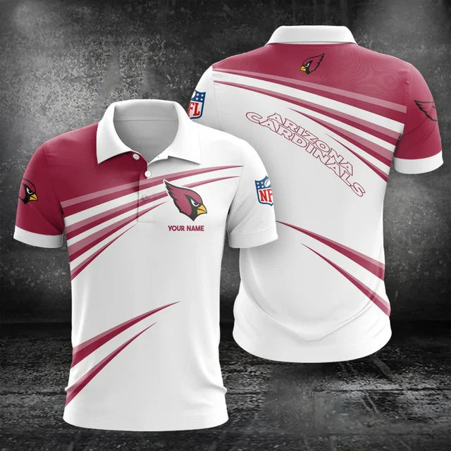 VIRAL EDITION - NEW CUSTOMIZED NFL20 ARC ARIZONA CARDINALS POLO, T-SHIRT & SHORT PANTS SET