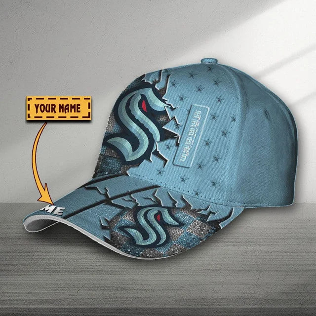 VIRAL EDITON - NEW CUSTOMIZED NHL20 STK SEATTLE KRAKEN CLASSIC CAP