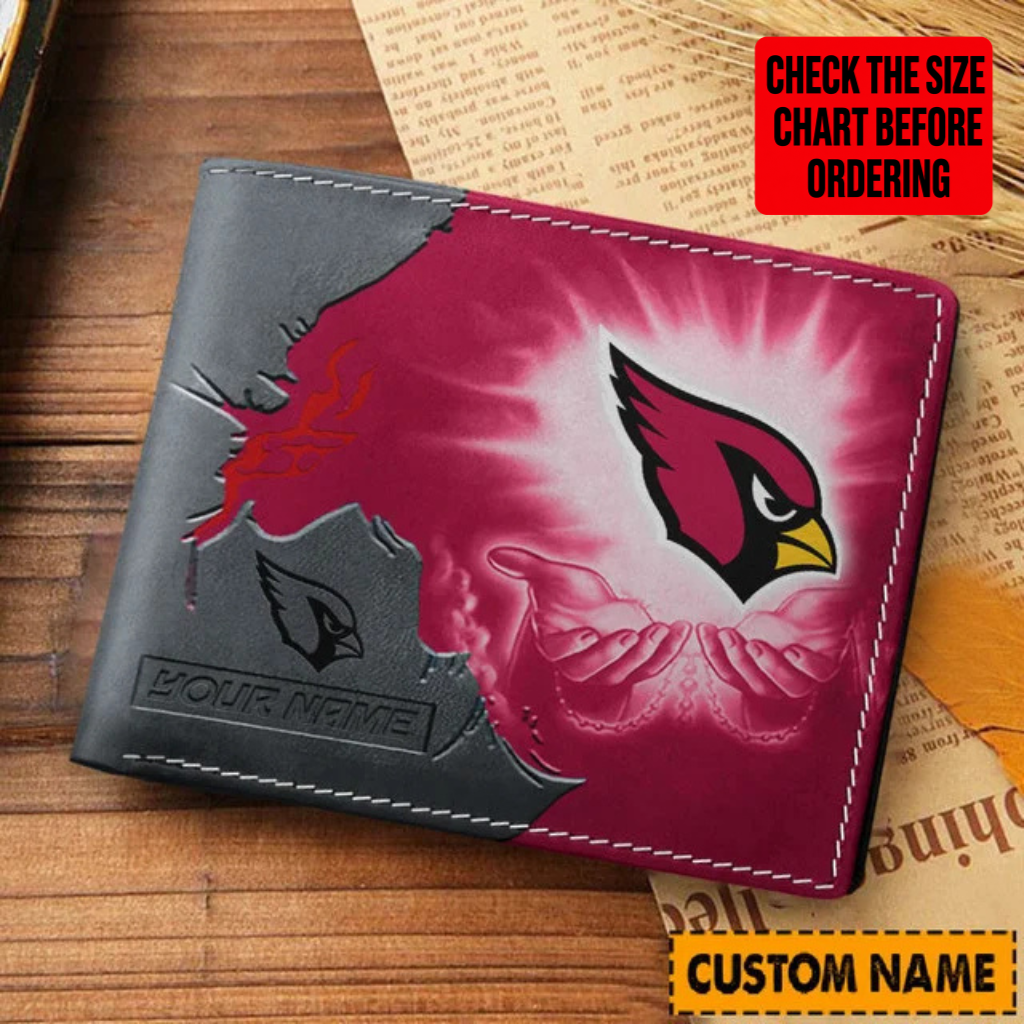 LIMITED EDITION - NEW CUSTOMIZED NFL20 ARC ARIZONA CARDINALS LEATHER WALLET