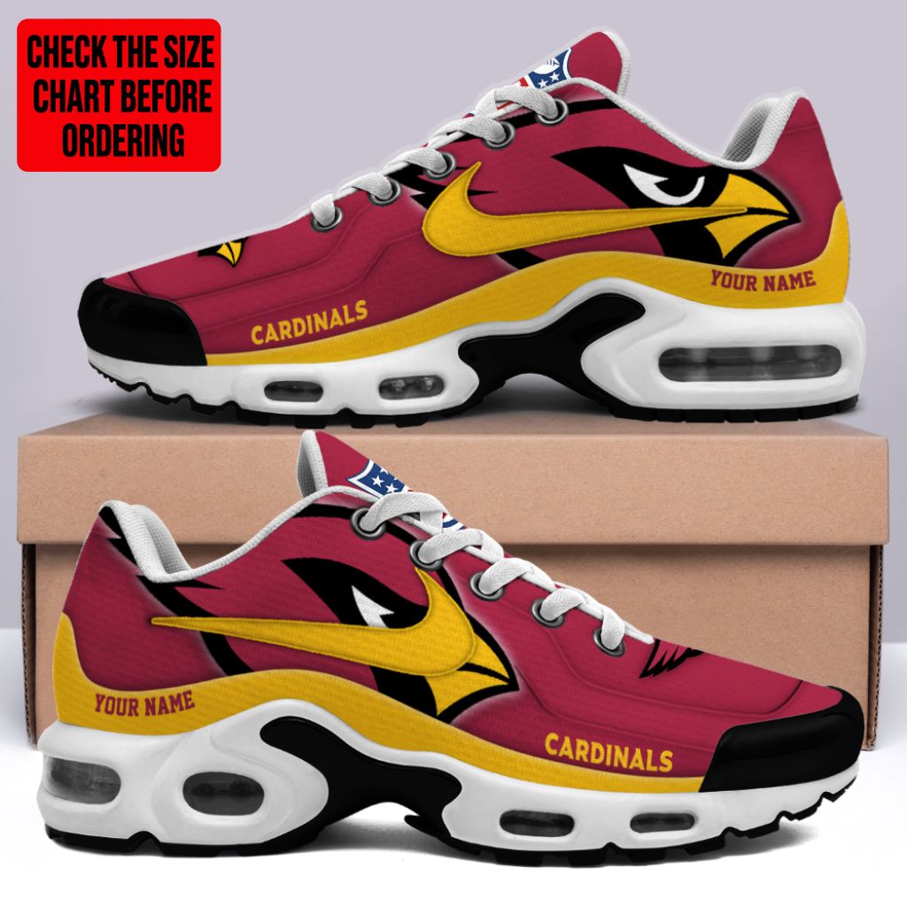 LIMITED EDITION - NEW CUSTOMIZED NFL20 ARC ARIZONA CARDINALS AIR MAX PLUS SNEAKERS