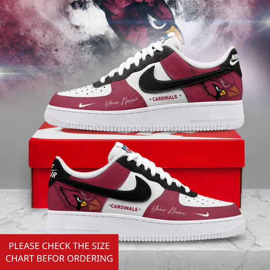 LIMITED EDITION - NEW CUSTOMIZED NFL20 ARC ARIZONA CARDINALS AF1 SHOES