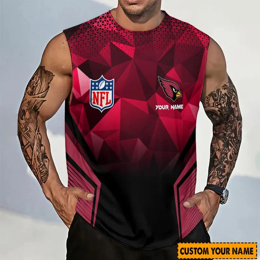 LIMITED EDITION - NEW CUSTOMIZED NFL20 ARC ARIZONA CARDINALS MEN'S GYM SHIRT