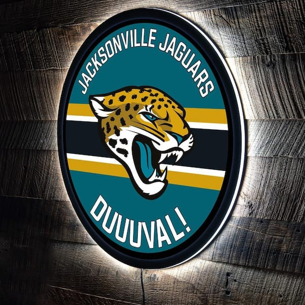 LIMITED EDITION - NEW PREMIUM NFL30 JSJ JACKSONVILLE JAGUARS LED LIGHT WALL DECOR