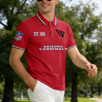 [SPECIAL OFFER] NEW CUSTOMIZED NFL20 ARC ARIZONA CARDINALS POLO SHIRT