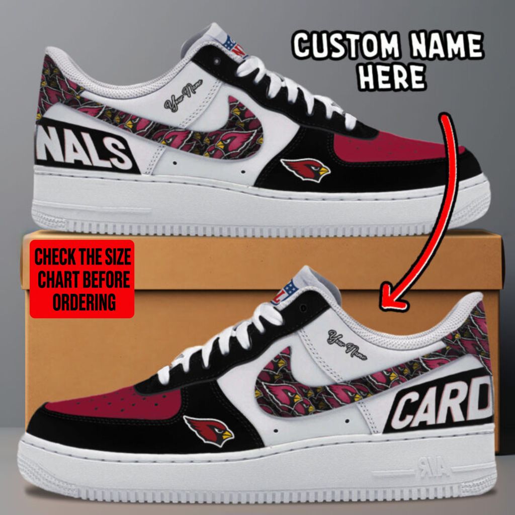 LIMITED EDITION - NEW CUSTOMIZED NFL20 ARC ARIZONA CARDINALS AF1 SNEAKERS