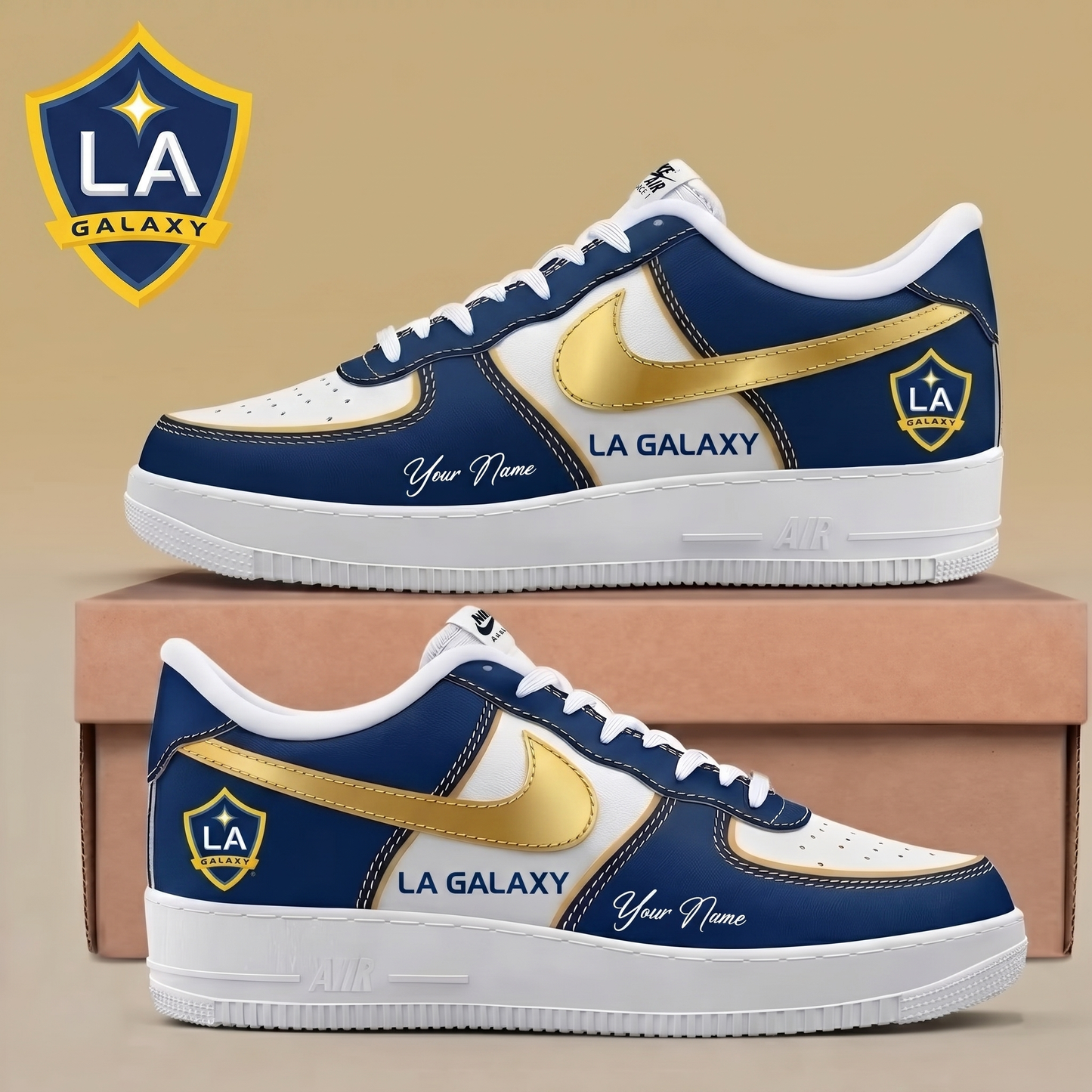 ENDING TODAY - NEW CUSTOMIZED MLS20 LAG LA GALA AF1 SNEAKERS