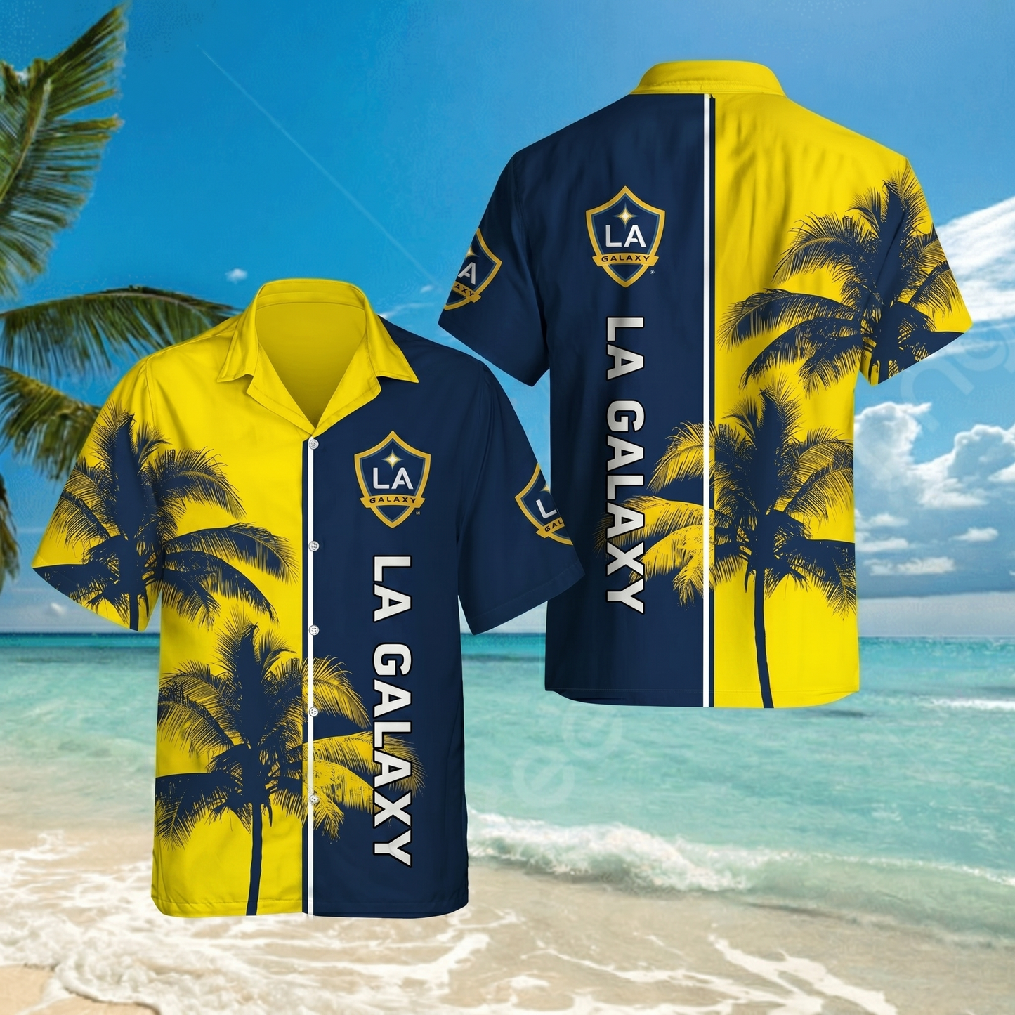 TOP SELLING - NEW CUSTOMIZED MLS20 LAG LA GALAXY UNISEX HAWAIIAN SHIRT