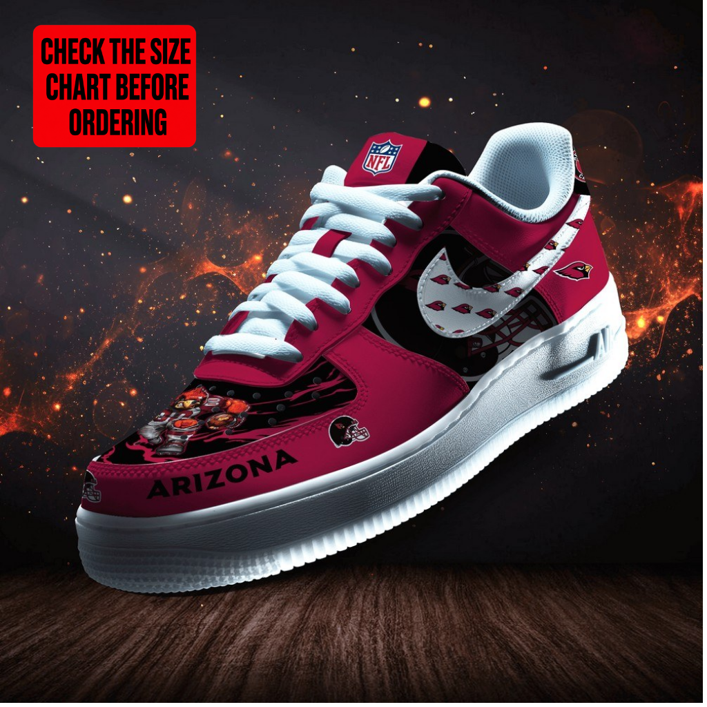 LIMITED EDITION - NEW CUSTOMIZED NFL20 ARC ARIZONA CARDINALS AF1 SHOES