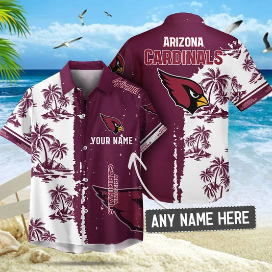 LIMITED EDITION - NEW CUSTOMIZED NFL20 ARC ARIZONA CARDINALS UNISEX HAWAIIAN SHIRT & SHORTS SET