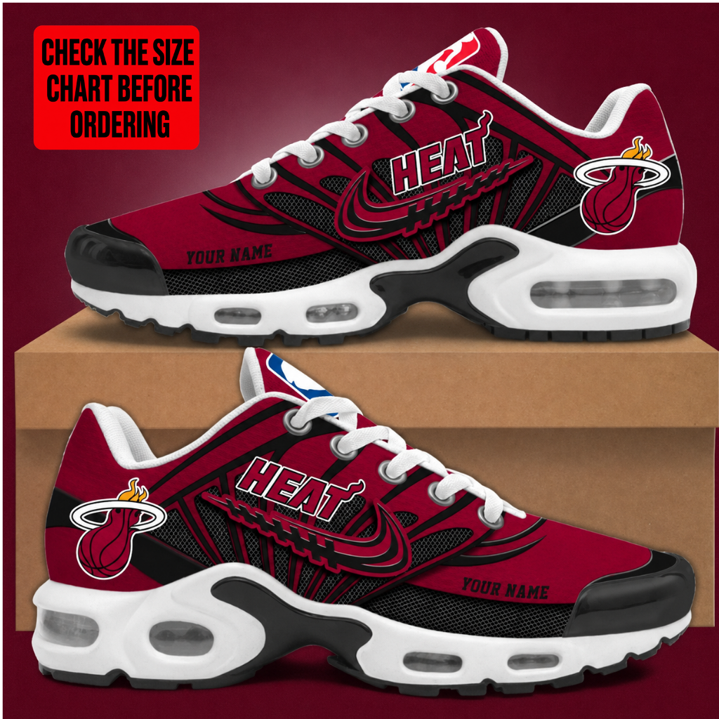 [HOT DEAL] NEW CUSTOMIZED NBA20 MHE MIAMI HEAT AIR MAX PLUS SNEAKERS