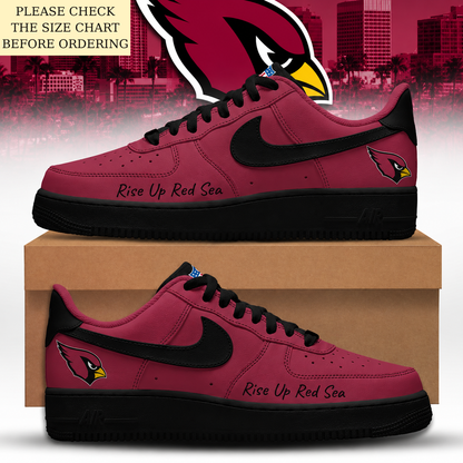 LIMITED EDITION - NEW CUSTOMIZED NFL20 ARC ARIZONA CARDINALS AF1 SHOES