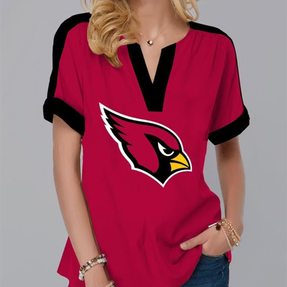 LIMITED EDITION - NEW CUSTOMIZED NFL20 ARC ARIZONA CARDINALS V-NECK FEMALE SHIRT