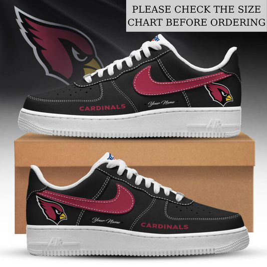 LIMITED EDITION - NEW CUSTOMIZED NFL20 ARC ARIZONA CARDINALS AF1 SHOES