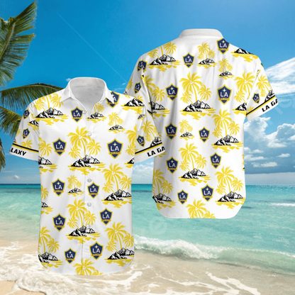 TOP SELLING - NEW CUSTOMIZED MLS20 LAG LA GALAXY UNISEX HAWAIIAN SHIRT