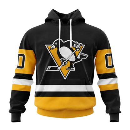 LIMITED EDITION - NEW CUSTOMIZED NHL26 PBP PITTSBURGH PENGUINS COMBO HOODIE & LONGPANTS