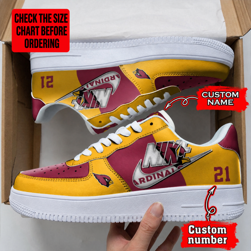 [SPECIAL OFFER] NEW CUSTOMIZED NFL20 ARC ARIZONA CARDINALS AF1 SHOES