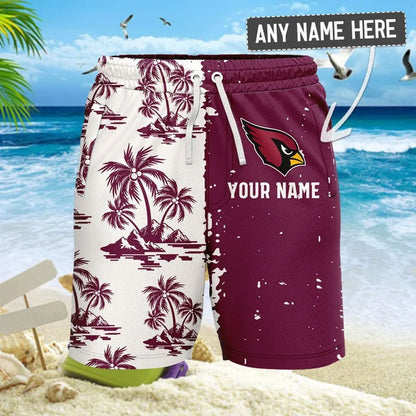 LIMITED EDITION - NEW CUSTOMIZED NFL20 ARC ARIZONA CARDINALS UNISEX HAWAIIAN SHIRT & SHORTS SET