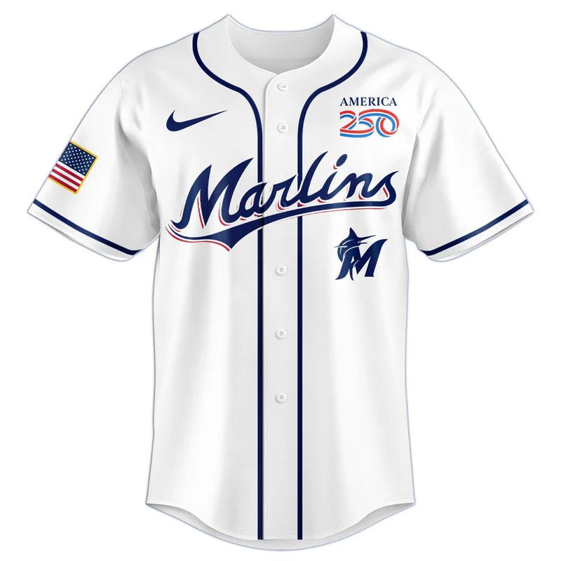 LIMITED EDITION - NEW CUSTOMIZED MLB20 MMS MIAMI MARLINS BASEBALL JERSEY