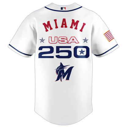 LIMITED EDITION - NEW CUSTOMIZED MLB20 MMS MIAMI MARLINS BASEBALL JERSEY