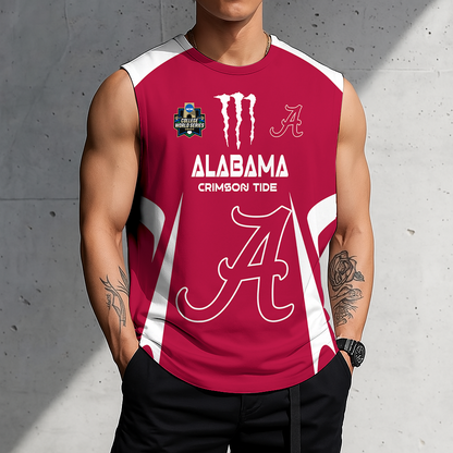 LIMITED DROP - NEW CUSTOMIZED | NCAA CWS21 ABC AB CRIMSON TIDE MEN'S GYM SHIRT