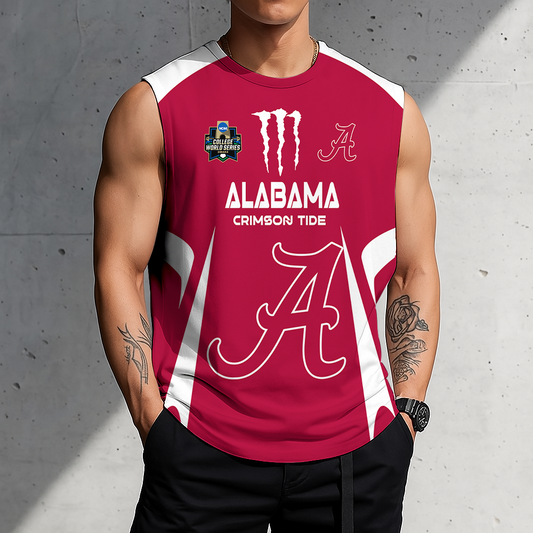LIMITED DROP - NEW CUSTOMIZED | NCAA CWS21 ABC AB CRIMSON TIDE MEN'S GYM SHIRT