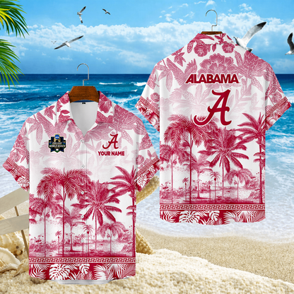 LIMITED EDITION - NEW CUSTOMIZED CWS21 ABC ALABAMA CRIMSON TIDE UNISEX HAWAIIAN SHIRT