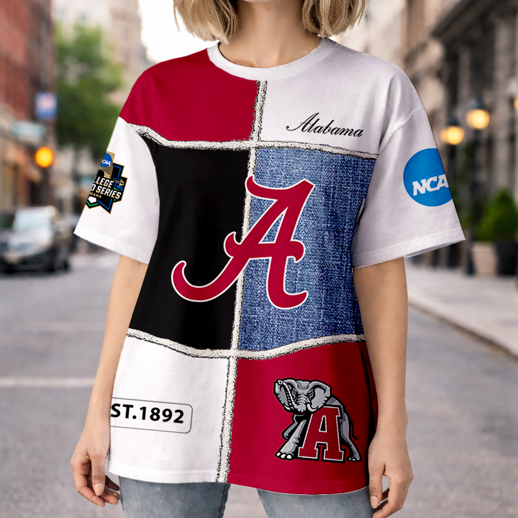 LIMITED EDITION - NEW CUSTOMIZED NCAA CWS21 ABC ALABAMA CRIMSON TIDE HOODIE, T-SHIRTS, ZIP HOODIE, SWEATSHIRTS & POLO SHIRT