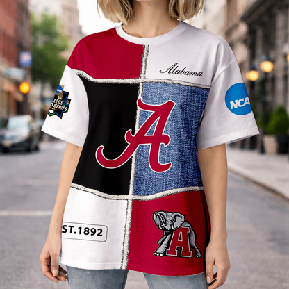 LIMITED EDITION - NEW CUSTOMIZED NCAA CWS21 ABC ALABAMA CRIMSON TIDE HOODIE, T-SHIRTS, ZIP HOODIE, SWEATSHIRTS & POLO SHIRT
