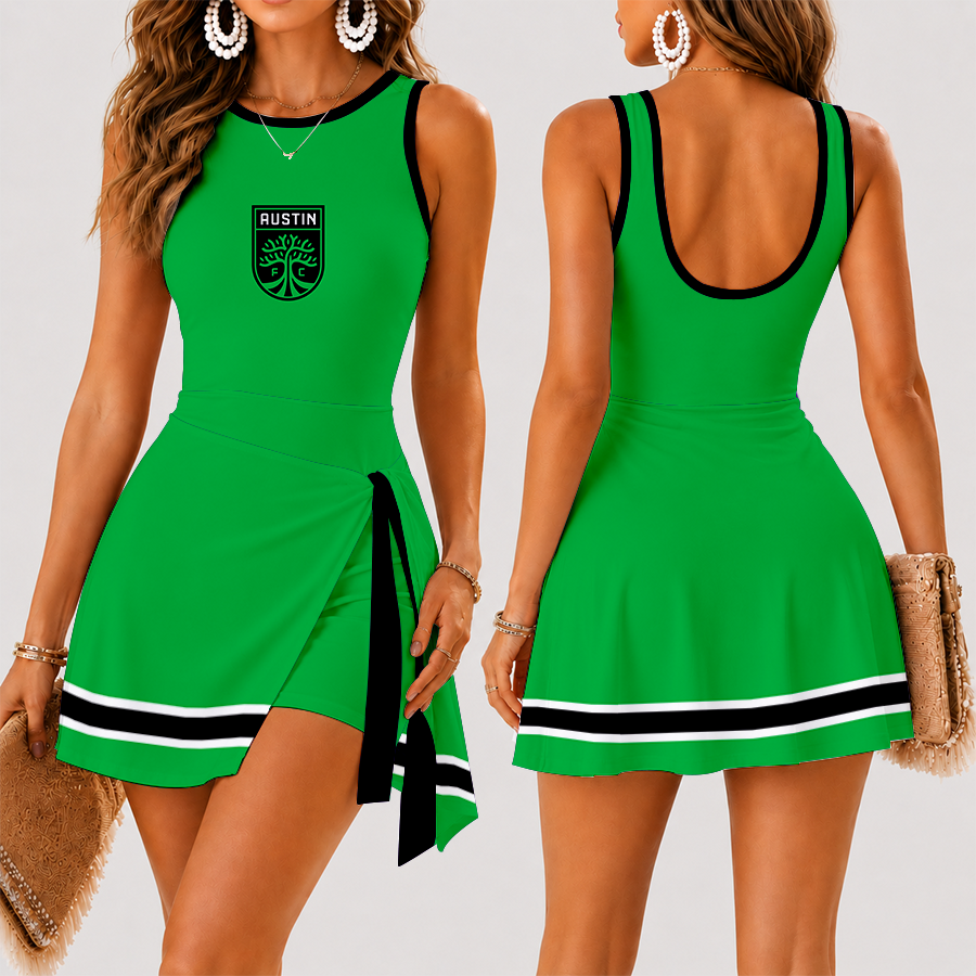 [FAN EXCLUSIVE] NEW CUSTOMIZED MLS21 ATF AUSTIN FC WOMEN'S SUMMER SKORT DRESS