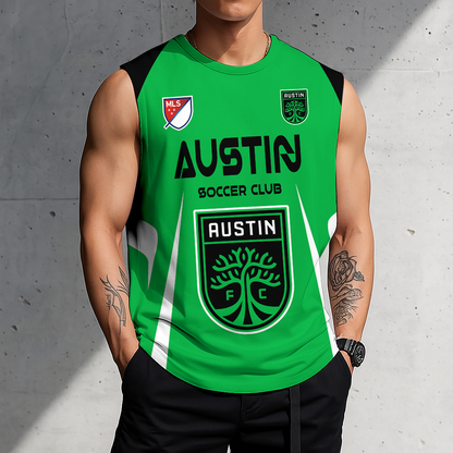 LIMITED EDITION - NEW CUSTOMIZED MLS21 ATF AUSTIN TANK TOP & GYM SHIRT