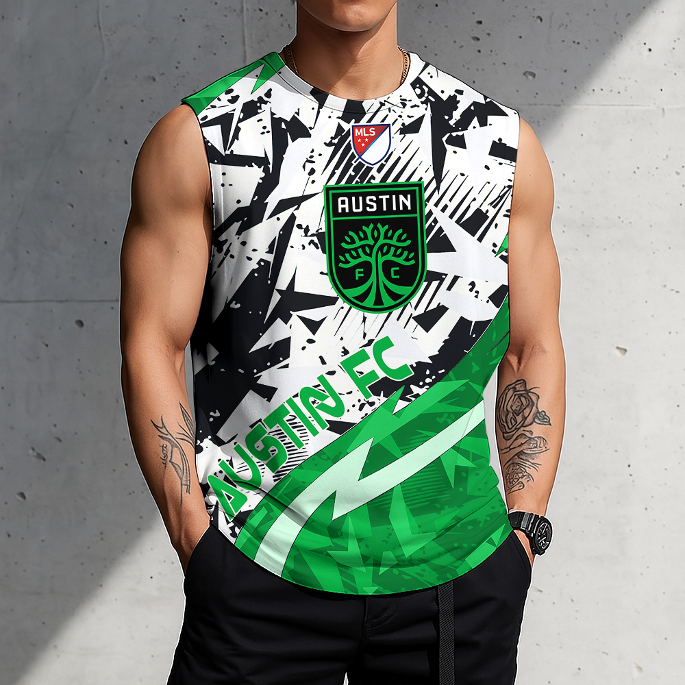 POPULAR NOW - NEW CUSTOMIZED MLS21 ATF AUSTIN FC TANK TOP & GYM SHIRT