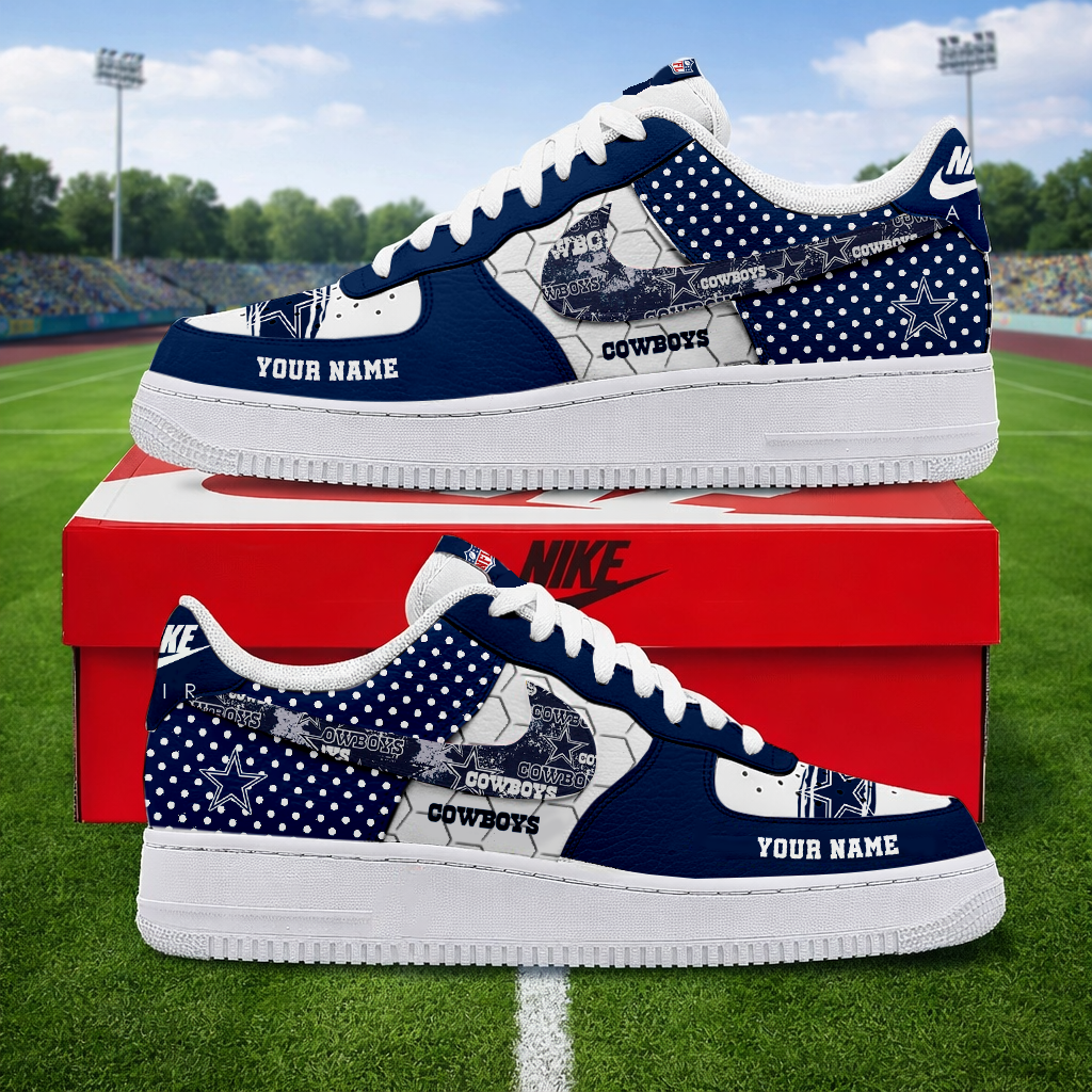 LIMITED EDITION - NEW CUSTOMIZED NFL21 DCB DALLAS COWBOYS AF1 SNEAKERS