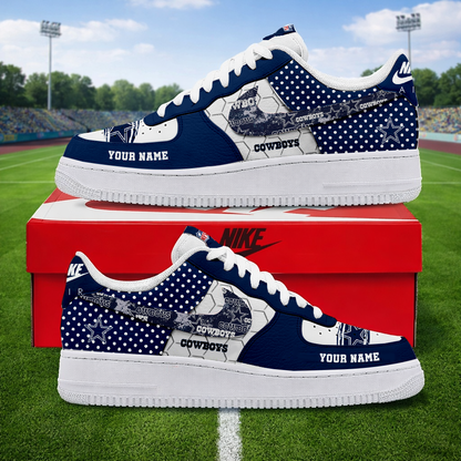 LIMITED EDITION - NEW CUSTOMIZED NFL21 DCB DALLAS COWBOYS AF1 SNEAKERS