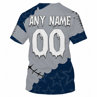 LIMITED EDITION - NEW CUSTOMIZED NFL21 DCB DALLAS COWBOYS HALLOWEEN SKULL APPAREL FOR FANS