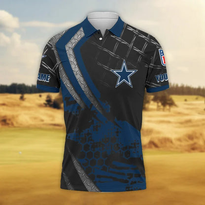 LIMITED EDITION - NEW CUSTOMIZED NFL21 DCB DALLAS COWBOYS POLO SHIRT