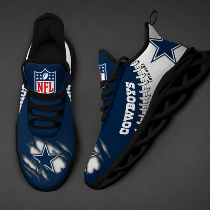 LIMITED EDITION - NEW CUSTOMIZED NFL21 DCB DALLAS COWBOYS UNISEX MAX SOUL SHOES